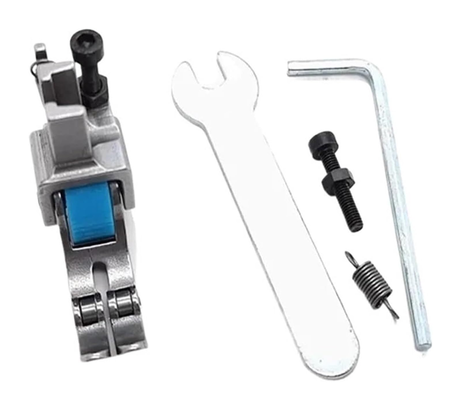 Adattatore a gambo basso, Steel Narrow Zipper 3 Wheel Roller Presser Foot for Sewing Machine