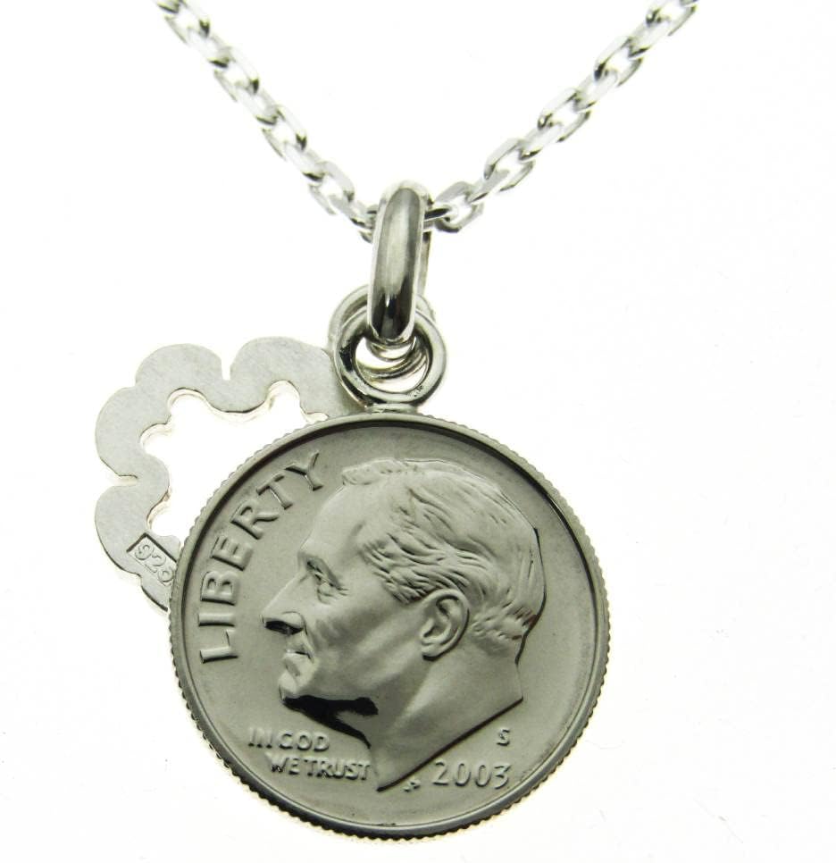 シルバースミス・ニバック] 誕生日プレゼント 娘 2003年ラッキーコインネックレス 誕生日 女性に贈る ギフトラッピング 誕生日プレゼント 女性  20代 30代 40代 50代 60代 20歳 二十歳 妻 嫁 娘 彼女 女子 誕生日 プレゼント - イニシャル＆ ラッキーコイン / ネックレス  ...