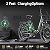 GOKEEP Electric Bike for Adults 20" Fat Tire,750W Motor 52V 13AH Removable Battery Max Range 35 Miles,28MPH,Folding EBike with Shimano 7 Speed and Adjustable Seat for Commute Mountain Snow #5