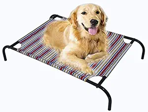 Homecute Elevated Cooling Mesh Pet Bed Cot for Dogs and Cats