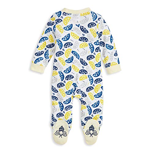 Image of Burt's Bees Baby unisex-baby Sleep & Play, Organic One-piece Romper-jumpsuit Pj, Zip Front Footed Pajama