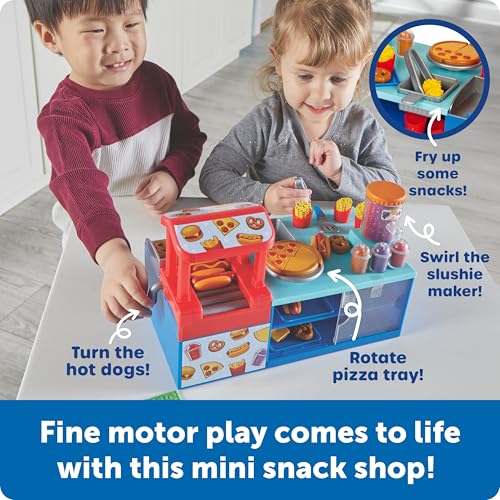 Image of Learning Resources Mini Snack Shop Sorting Set, Play Food Shop, Role Play Store, Kids Kitchen Playset Accessories, Cooking Games, Fine Motor Skills, Toddler Toys, Girl and Boy Birthday Gift