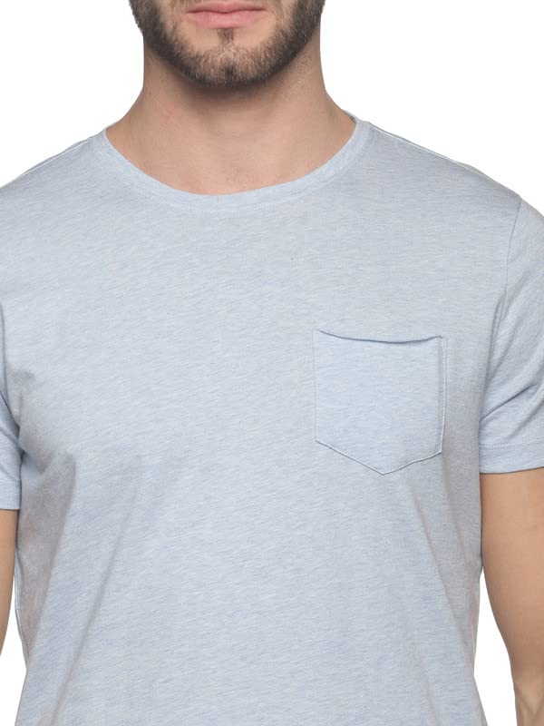 Image of soul space Fair Trade Certified Organic Cotton Half Sleeve Cotton Casual Round Neck T Shirts for Men Available in Printed, Solid Small to XXL Size