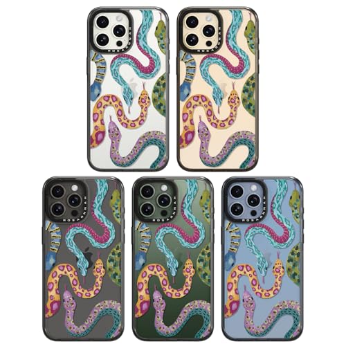 Coque iPhone 13 Pro Max antichoc durable Rosarnnah serpent noir