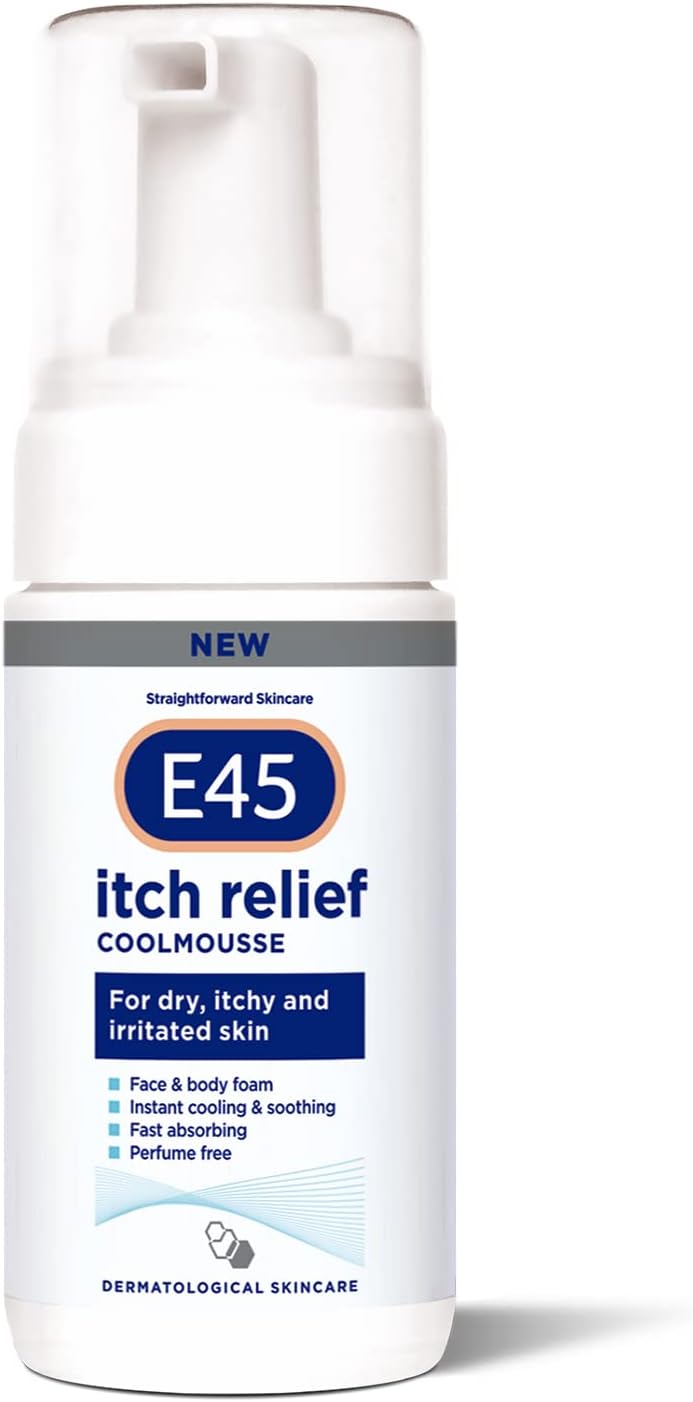 Itch Relief Coolmousse 100ml – Face and Body Foam for Dry Skin, Itchy Skin and Irritated Skin - Cooling Foam to Soothe Itchy Skin
