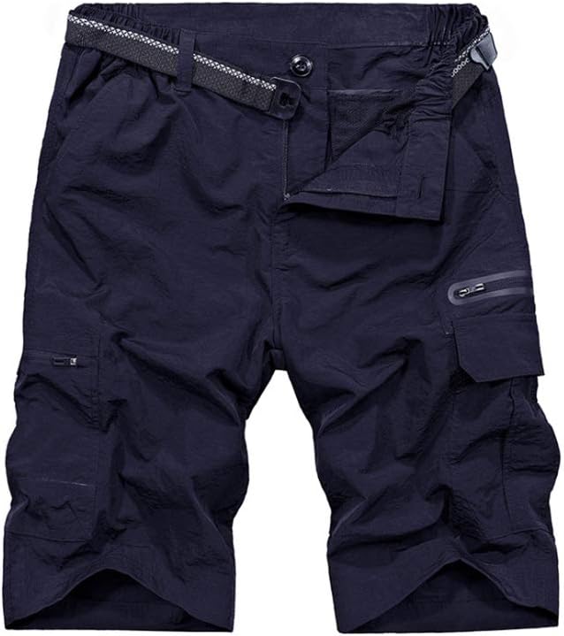 Toomett Mens Cargo Shorts Boys Hiking Fishing Casual Quick Dry Tactical Summer Shorts Golf Work Pants (6222 Navy, 40)
