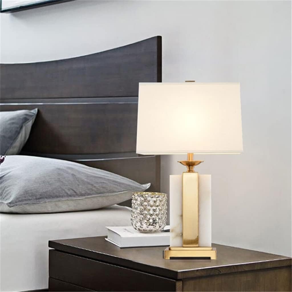 Desk Lamps Modern Desk Lamp Dimmer Marble Desk Lamp Home LED for Foyer Living Room Office Bedroom Hotel (Color : A Size : 35 * 67cm)