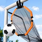 Dimples Excel 3 in 1 Soccer Goal Target Net Soccer Corner Target for Shooting Training (Orange)