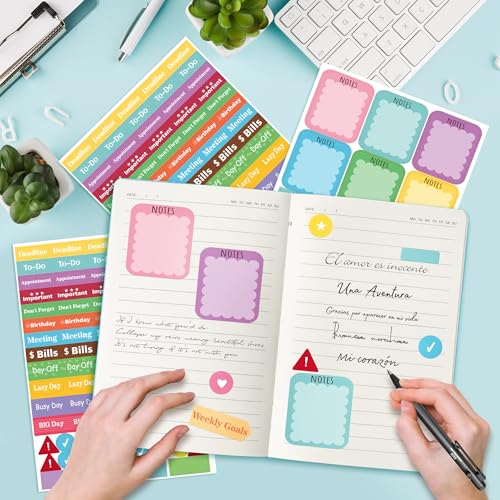 50% Off Xqumoi Axolotl Hardcover Notebook with Planner Stickers - Image 6