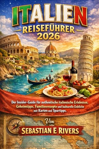 ITALIEN-REISEFÜHRER 2026  Der Insider-Guide für authentische italienische Erlebnisse Geheimtipps Familienrezepte und kulturelle Einblicke mit Karten und Spartipps.
