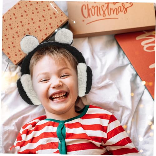 Orejeras de invierno para niñas con tierno diseño de oso 3
