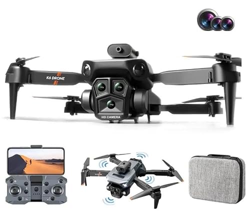 K6 Max FPV Foldable Drone 4K HD Camera, Optical Flow