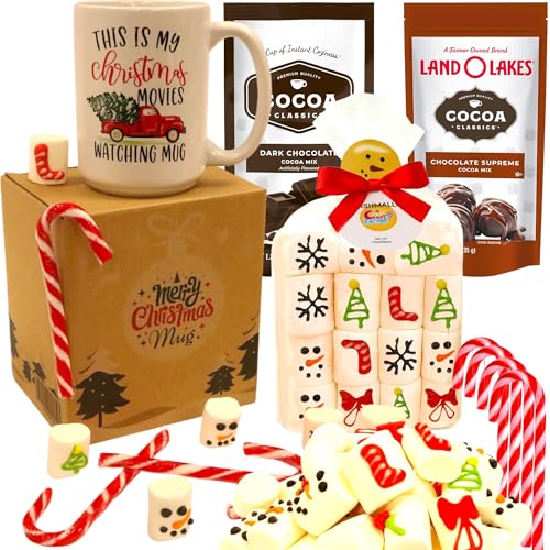 Marshmallow Gift Pack with Hot Cocoa, Candy Canes & 15oz