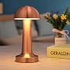 Electrical Products Rechargeable Touch Desk Lamp Lotus Rose | 3 Color Modes | Portable Rechargeable Lamp with Dimmer | USB Rechargeable Cafe Restaurant Desk Lamp | Stylish and Compact Design [Energy Class F]