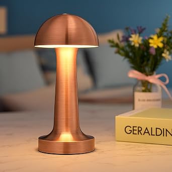Elektrikürünleri Şarjlı Dokunmatik Masa Lambası Lotus Rose | 3 Renk Modu | Dimmerli Taşınabilir Şarjlı Lamba | USB Şarjlı Cafe Restoran Masa Lambası | Şık ve Kompakt Tasarım [Enerji Sınıfı F]