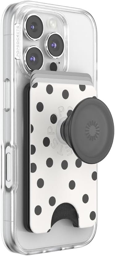 PopSockets Phone Wallet for MagSafe with Grip- Spotlight Dots image 2
