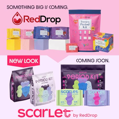 Image of RedDrop Tween Everyday Pads - Ideal for Girls Experiencing Discharge or Unexpected Bleeding - Reliable Backup for in-Between Days (Pack of 2)
