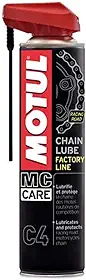 Lubrificante Corrente C4 / Chain Lube Factory Line / 400 ml + Escova Limpa Corrente