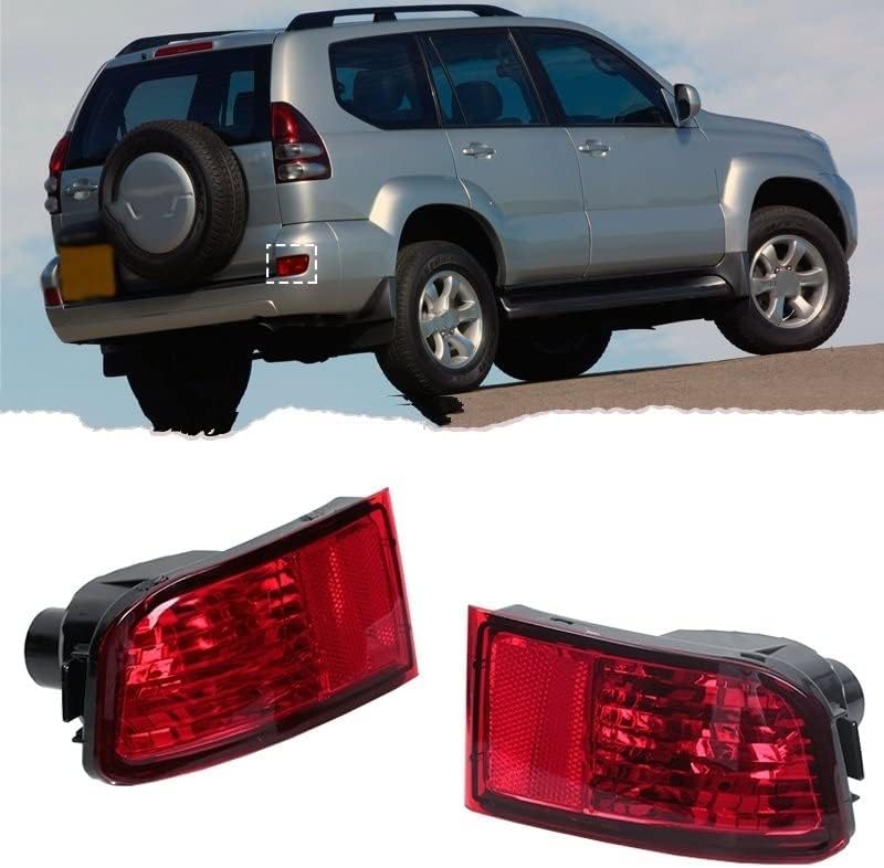 Car taillight Cover for Toyota for Land for Cruiser for Prado 120 Series GRJ120 TRJ120 FJ120 2002-2009 Car Tail Light Rear Bumper Fog Light Red Without Bulb Car Rear Lamps
