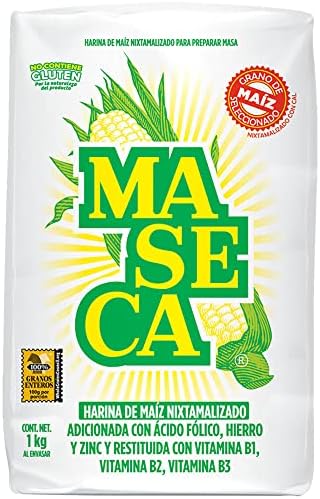 White Maseca Corn Flour 1 Kg (Pack of 2)