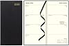 Letts of London® 2026 Belgravia WeeklyMonthly Appointment Book and Planner, 12 Months, January to December, Italian Leather, Vertical, Slim Size, 6.625 x 3.25, English, Black C33SUBK-26