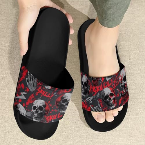 Image of Open Toe Slippers for Women Rubber Slides Womens Sandal Slippers