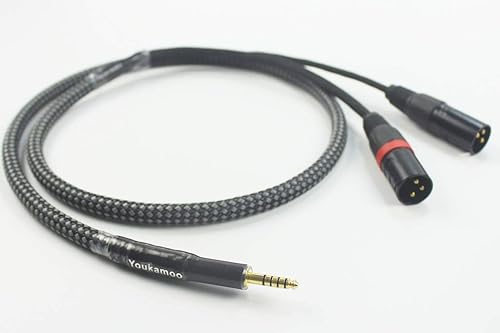 Audiokabel 4 4 symmetrisch  Stecker auf Dual XLR-Stecker  versilbert  4 4 auf XLR-Verbindungsadapterkabel 1 5m Cable