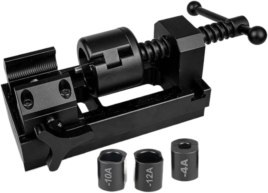 Aluminum Innovative Vise Fuel Line Fittings Installation Tool Fuel Hose Connect Tool Kit Black XLB-1108