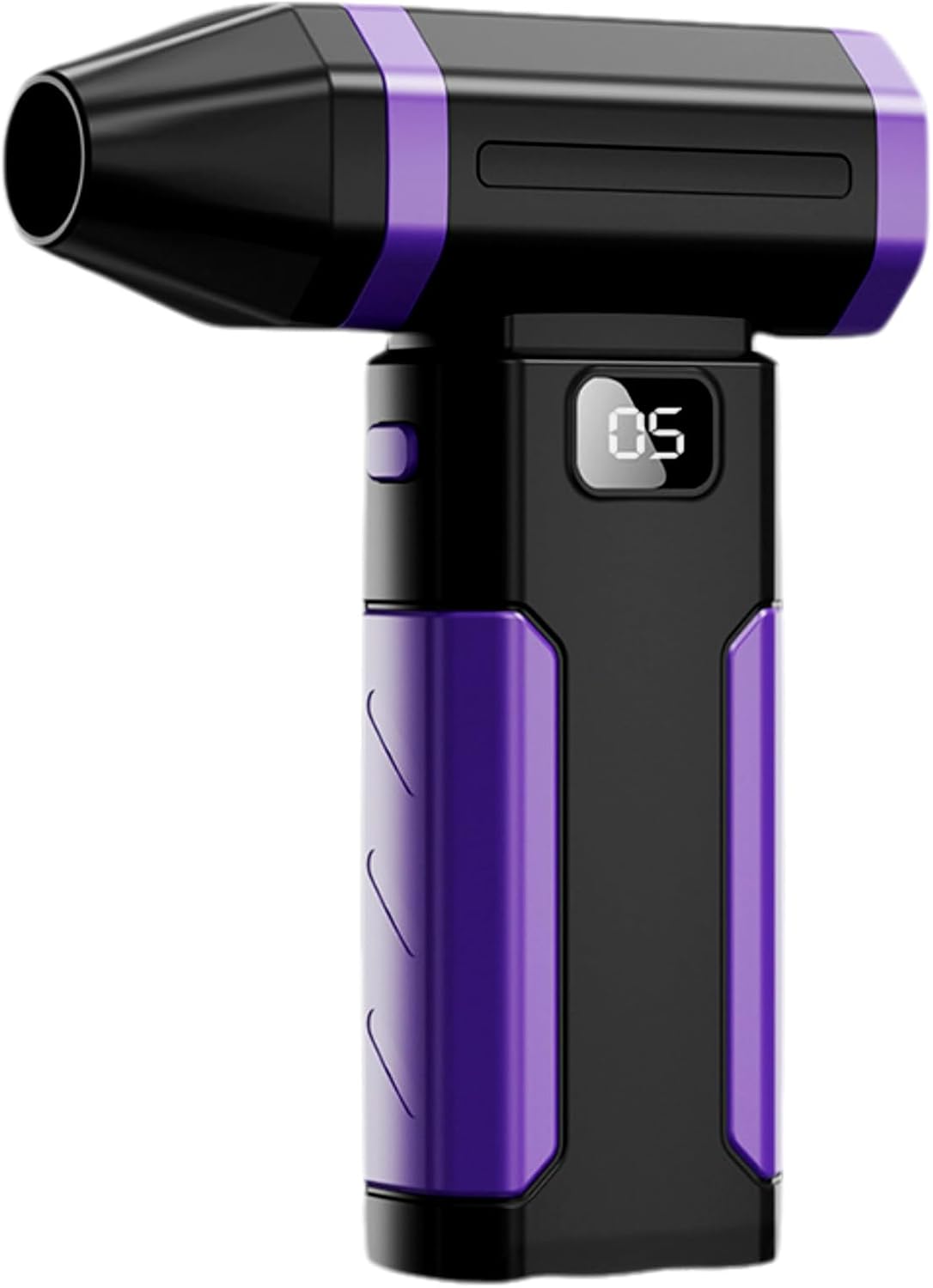 Brabola Air Duster, Mini Blower Cordless 5 Gear Adjustable 100000RPM Handheld Blower with 6000mAh Rechargeable Battery & LED Light for PC Cleaning, Outdoor Cooling, Barber (Black)