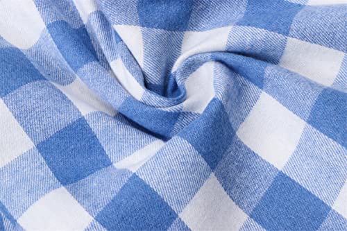 Image of Betusline Boy and Men Button Down Plaid Shirt | Soft,Breathable and Comfortable Fabric