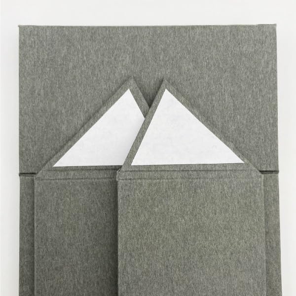 Mainetti Scatola regalo magnetica – 25 confezioni in cartone rigido con chiusura magnetica | scatola regalo vuota per matrimonio, Natale e compleanno | regalo di lusso unisex | Kraft grigio scuro