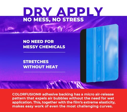 Image of ColorFusion PPF by VViViD, Gloss Flip Purple Blast Dry Apply PPF Vinyl Car Wrap Roll 60ft x 5ft
