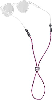 Chums 3 MM Universal Fit Eyewear Retainer - Patented Tips Fit Most Eyewear - Adjustable Rope Glasses Keeper & Made in USA