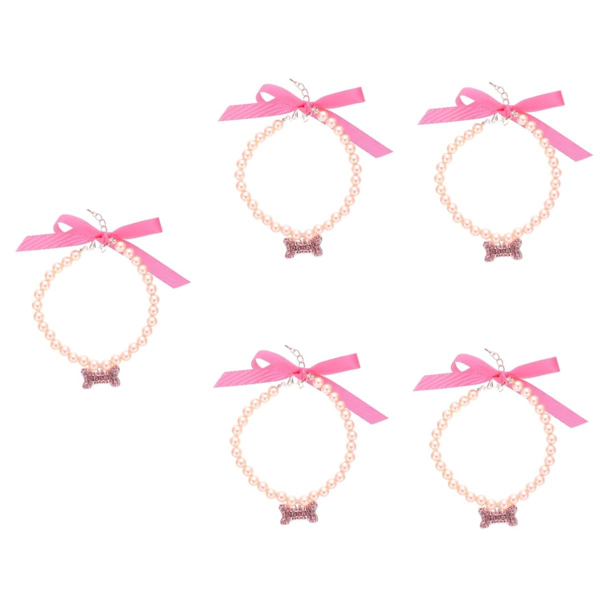 Collar de perlas para gatos y perros pequeños soluciona el estilo festivo de tu mascota