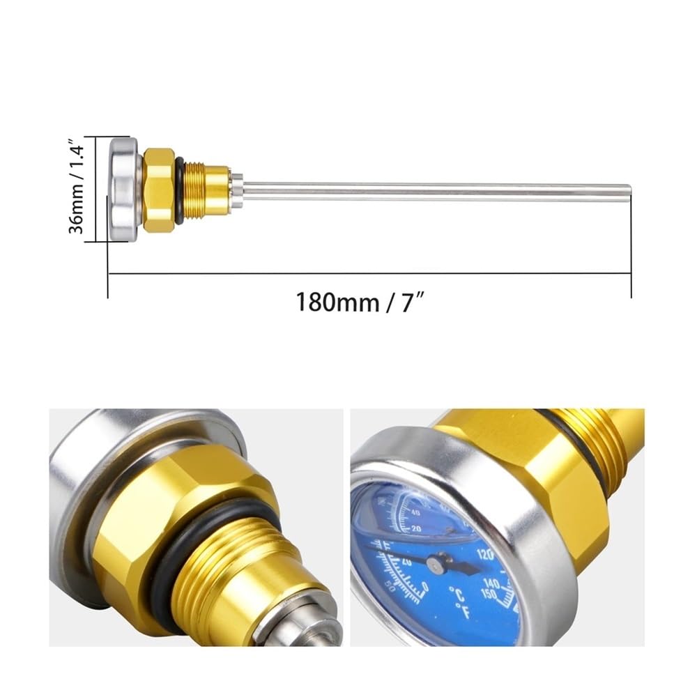 Varilla Nivel Aceite para Motocicleta con Medidor Temperatura para DRZ400 para DRZ400E para DRZ400S para DRZ400SM 2000-2024 para DRZ para DR-Z 400 Aceite Varilla(Color2)