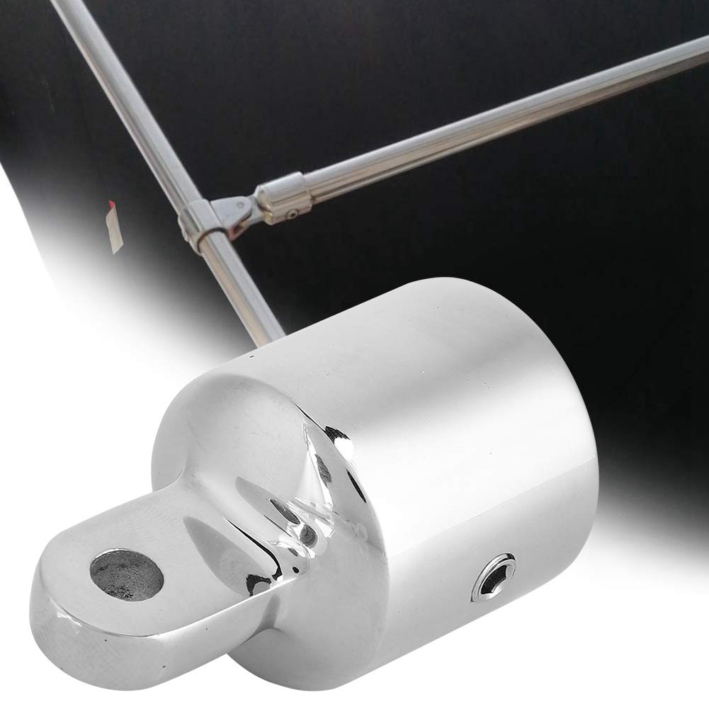 Tiiyee Abdeckkappe für Bimini-Armaturen für Marineboote, Bimini-Top-Hardware aus Edelstahl, Riemen, Öse, Endkappe, Verbindungskappe, 7/8 Zoll