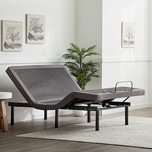 Classic Brands Adjustable Bed Base With Massage Remote And USB Ports