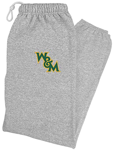 LOGOVISION College of William and Mary Primary Logo Mens Jogger Sweatpants, Athletic Heather, XX-Large