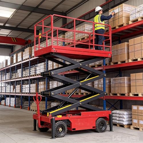 Warehouse Vertical Lifting Platform for Logistics Handling and Material Transfer Operations Industrial Mobile System Equipment