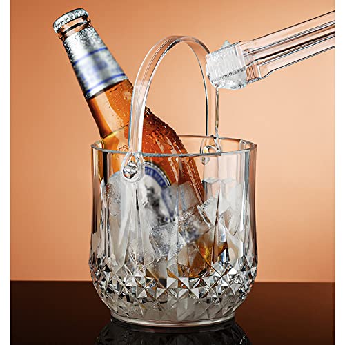 Cubitera de acrílico transparente de alta densidad y 2L para botellas de vino 5