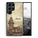 Vintage Panorama Kiz Kulesi Istanbul - Silikon Hülle