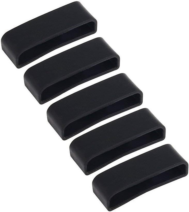 TenCloud Replacement Silicone Band Holders Fastener Rings Compatible with Garmin Vivoactive HR Smartwatch