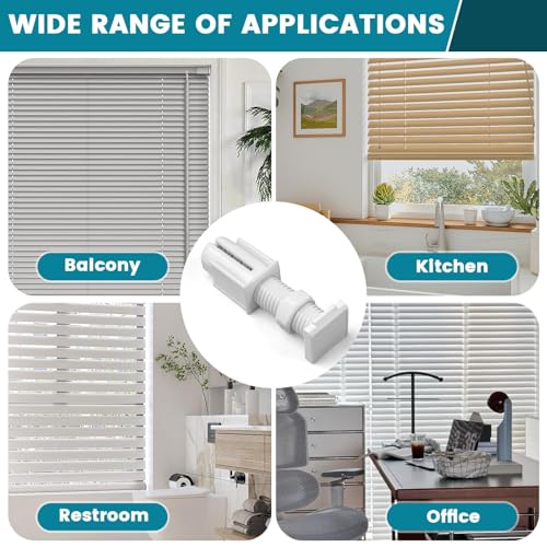 Image of 2 Pcs Adjustable Curtain Rod, Expandable Tension Rod for Curtains with Holder, Spring Loaded Window Curtain Pipe for Bathroom Bedroom Kitchen