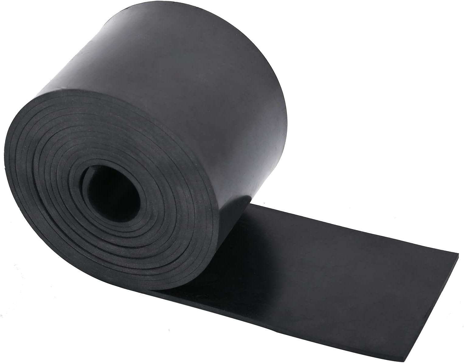 Neoprene Rubber Sheet Roll - 1/8 Inch Thick x 3.2 Inch Wide x 10 Feet Long Solid Rubber Gasket Seal for DIY Gaskets, Pads, Seals, Crafts, Flooring, Cushioning of Anti-Vibration, Anti-Slip