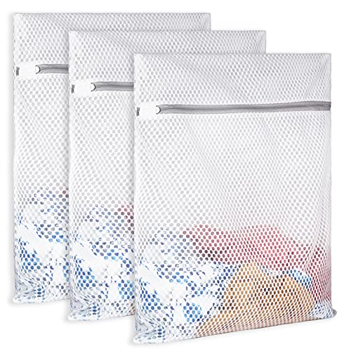 SUERIV Extra Large Mesh Laundry Bag125gsm Net Fabric Durable