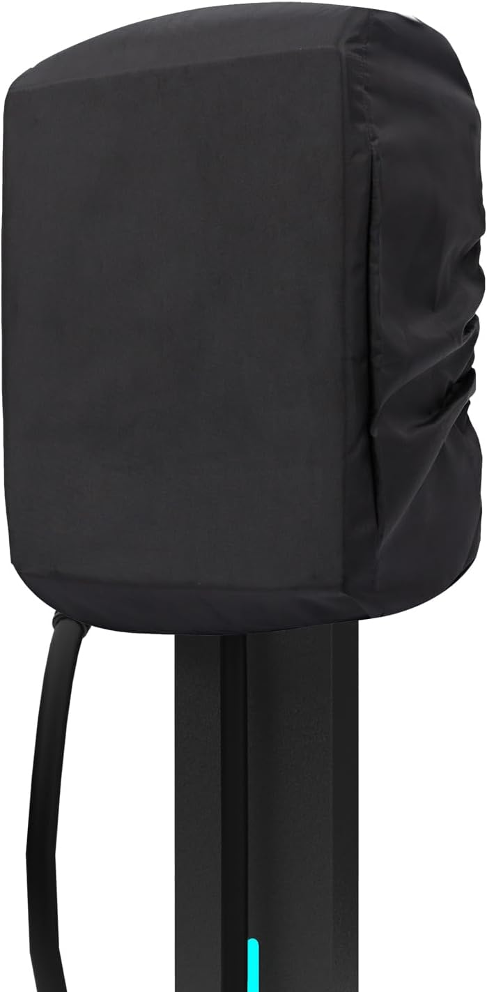 Ev Charger Cover,Universal Wall Charger Connector Cover with Buckle Straps,Waterproof,Windproof,UV-Resistant All Weather Protection for Outdoor Charging Stations