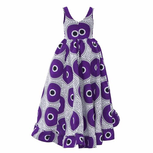 Image of iooiooi African Dresses for Women Party Robe Plus Size Print Dashiki Dinner Dress