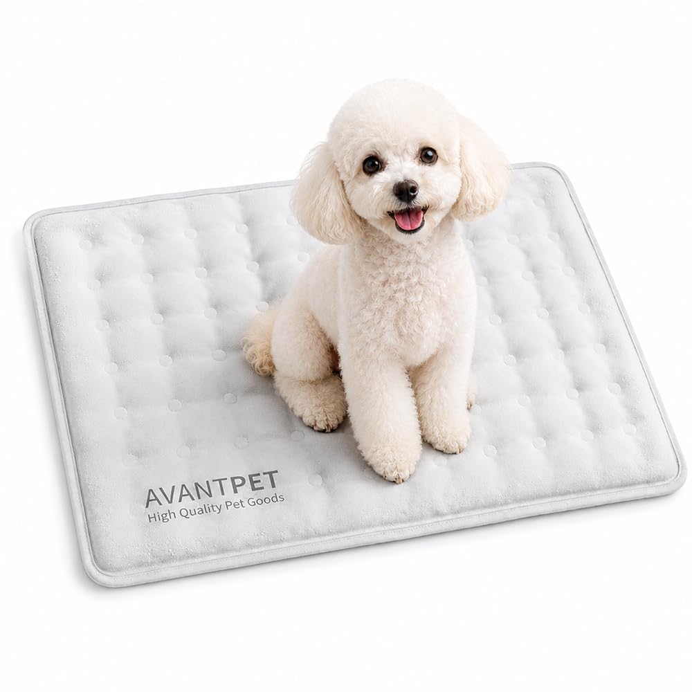 Photo 1 of AVANTPET Non-Toxic Gel Cooling Mat for Dogs Small 20.5x13.8 in, Light Grey