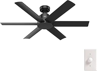 Hunter Kennicott, Outdoor or Indoor, Ceiling Fan, 52 inch, Matte Black