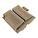 EXCELLENT ELITE SPANKER Tactical Open Top Double/Triple Pistol Mag Pouch for Glock M1911 92F Magazines 40mm Grenade(Coyote Brown)